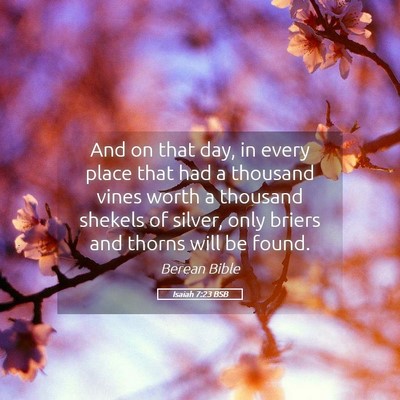 Picture 05 - Isaiah 7:23 BSB - And on that day, in every place that had a - Bible Verse Picture