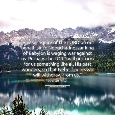 Picture 05 - Jeremiah 21:2 BSB - “Please inquire of the LORD on our behalf, - Bible Verse Picture