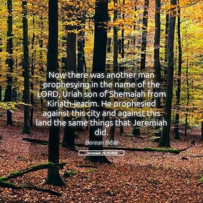 Picture 05 - Jeremiah 26:20 BSB - Now there was another man prophesying in the name - Bible Verse Picture