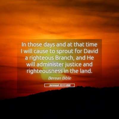 Picture 05 - Jeremiah 33:15 BSB - In those days and at that time I will cause to - Bible Verse Picture