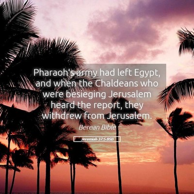 Picture 05 - Jeremiah 37:5 BSB - Pharaoh’s army had left Egypt, and when the - Bible Verse Picture
