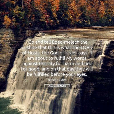 Picture 05 - Jeremiah 39:16 BSB - “Go and tell Ebed-melech the Cushite that this - Bible Verse Picture