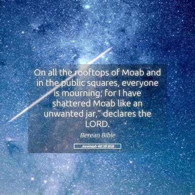 Picture 05 - Jeremiah 48:38 BSB - On all the rooftops of Moab and in the public - Bible Verse Picture