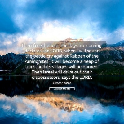 Picture 05 - Jeremiah 49:2 BSB - Therefore, behold, the days are coming, declares - Bible Verse Picture