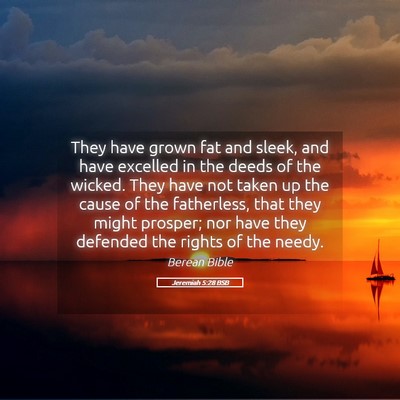 Picture 05 - Jeremiah 5:28 BSB - They have grown fat and sleek, and have excelled - Bible Verse Picture