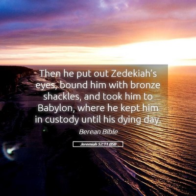 Picture 05 - Jeremiah 52:11 BSB - Then he put out Zedekiah’s eyes, bound him with - Bible Verse Picture
