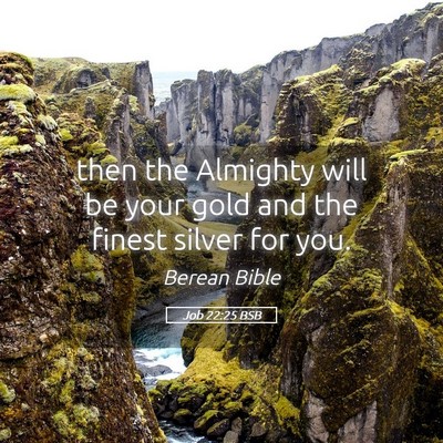Picture 05 - Job 22:25 BSB - then the Almighty will be your gold and the - Bible Verse Picture