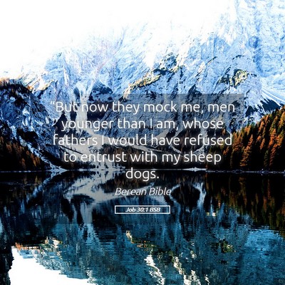 Picture 05 - Job 30:1 BSB - “But now they mock me, men younger than I am, - Bible Verse Picture