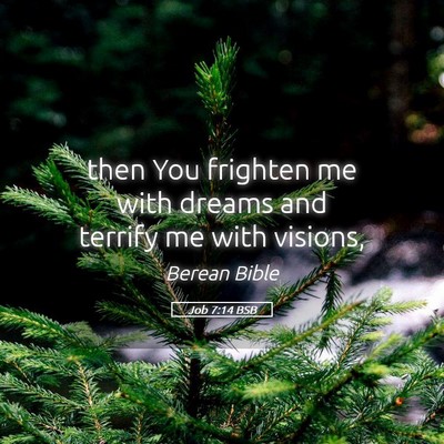 Picture 05 - Job 7:14 BSB - then You frighten me with dreams and terrify me - Bible Verse Picture