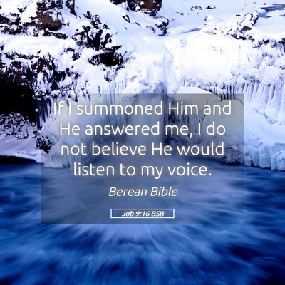 Picture 05 - Job 9:16 BSB - If I summoned Him and He answered me, I do not - Bible Verse Picture