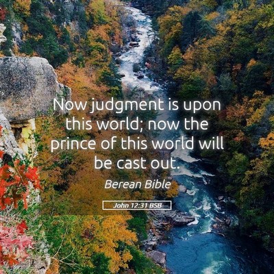 Picture 05 - John 12:31 BSB - Now judgment is upon this world; now the prince - Bible Verse Picture