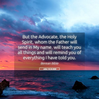 Picture 05 - John 14:26 BSB - But the Advocate, the Holy Spirit, whom the - Bible Verse Picture
