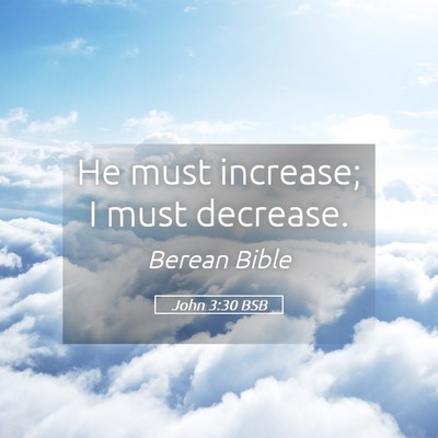 Picture 05 - John 3:30 BSB - He must increase; I must - Bible Verse Picture