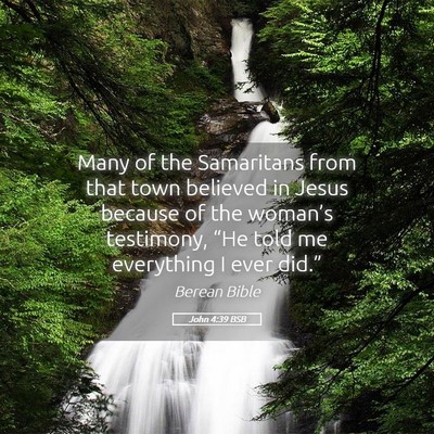Picture 05 - John 4:39 BSB - Many of the Samaritans from that town believed in - Bible Verse Picture