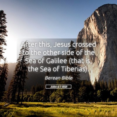 Picture 05 - John 6:1 BSB - After this, Jesus crossed to the other side of - Bible Verse Picture