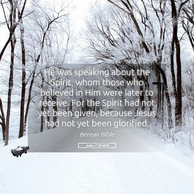 Picture 05 - John 7:39 BSB - He was speaking about the Spirit, whom those who - Bible Verse Picture