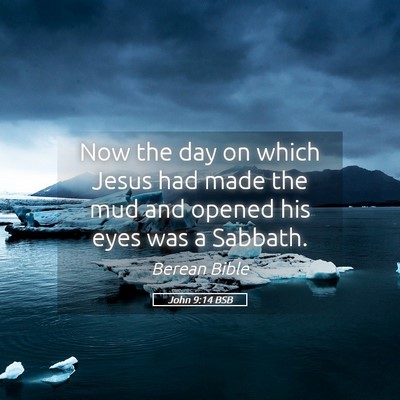 Picture 05 - John 9:14 BSB - Now the day on which Jesus had made the mud and - Bible Verse Picture