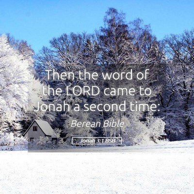 Picture 05 - Jonah 3:1 BSB - Then the word of the LORD came to Jonah a second - Bible Verse Picture