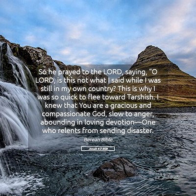 Picture 05 - Jonah 4:2 BSB - So he prayed to the LORD, saying, “O LORD, is - Bible Verse Picture
