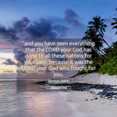 Picture 05 - Joshua 23:3 BSB - “and you have seen everything that the LORD - Bible Verse Picture