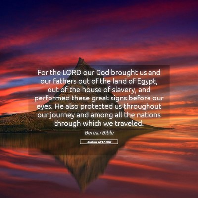 Picture 05 - Joshua 24:17 BSB - For the LORD our God brought us and our fathers - Bible Verse Picture