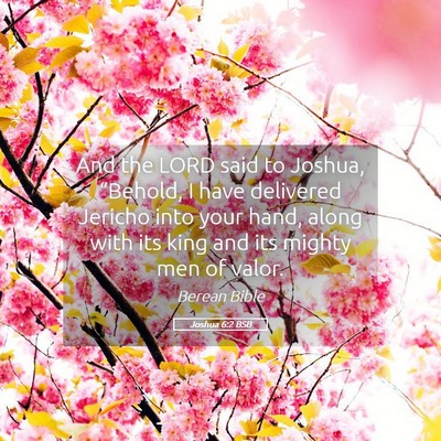 Picture 05 - Joshua 6:2 BSB - And the LORD said to Joshua, “Behold, I have - Bible Verse Picture