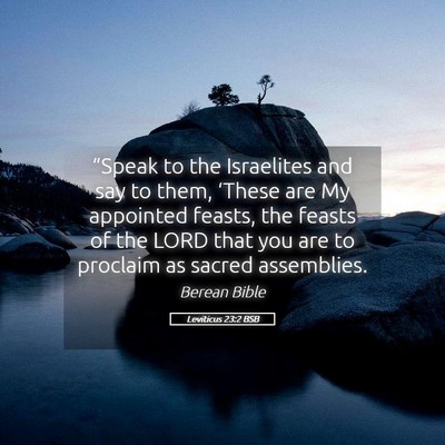 Picture 05 - Leviticus 23:2 BSB - “Speak to the Israelites and say to them, - Bible Verse Picture