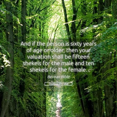 Picture 05 - Leviticus 27:7 BSB - And if the person is sixty years of age or older, - Bible Verse Picture
