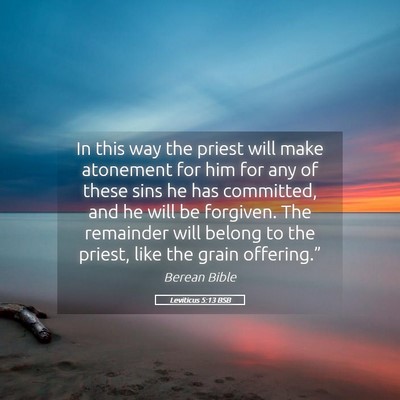 Picture 05 - Leviticus 5:13 BSB - In this way the priest will make atonement for - Bible Verse Picture