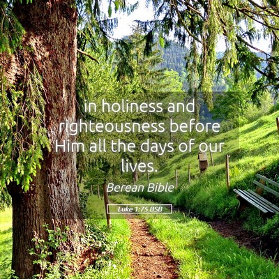 Picture 05 - Luke 1:75 BSB - in holiness and righteousness before Him all the - Bible Verse Picture