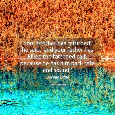Picture 05 - Luke 15:27 BSB - ‘Your brother has returned,’ he said, ‘and - Bible Verse Picture