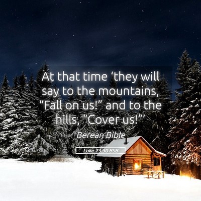 Picture 05 - Luke 23:30 BSB - At that time ‘they will say to the mountains, - Bible Verse Picture