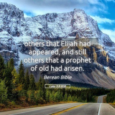 Picture 05 - Luke 9:8 BSB - others that Elijah had appeared, and still others - Bible Verse Picture