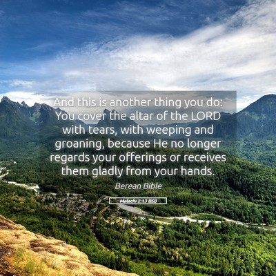 Picture 05 - Malachi 2:13 BSB - And this is another thing you do: You cover the - Bible Verse Picture