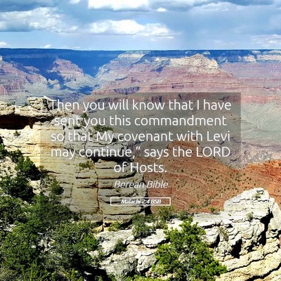 Picture 05 - Malachi 2:4 BSB - Then you will know that I have sent you this - Bible Verse Picture
