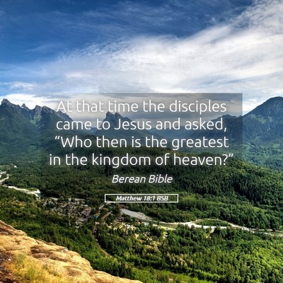 Picture 05 - Matthew 18:1 BSB - At that time the disciples came to Jesus and - Bible Verse Picture