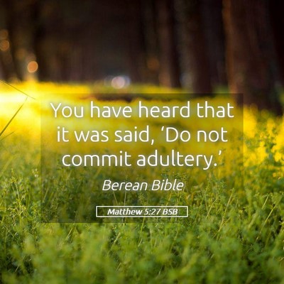 Picture 05 - Matthew 5:27 BSB - You have heard that it was said, ‘Do not commit - Bible Verse Picture