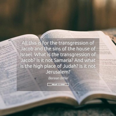 Picture 05 - Micah 1:5 BSB - All this is for the transgression of Jacob and - Bible Verse Picture