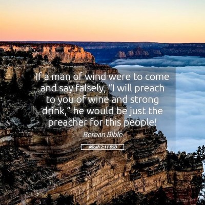 Picture 05 - Micah 2:11 BSB - If a man of wind were to come and say falsely, - Bible Verse Picture