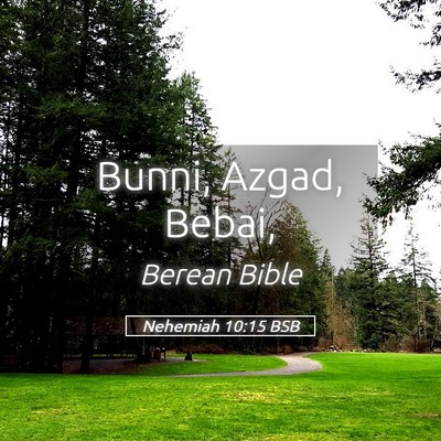 Picture 05 - Nehemiah 10:15 BSB - Bunni, Azgad, - Bible Verse Picture