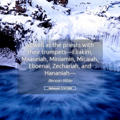 Picture 05 - Nehemiah 12:41 BSB - as well as the priests with their - Bible Verse Picture