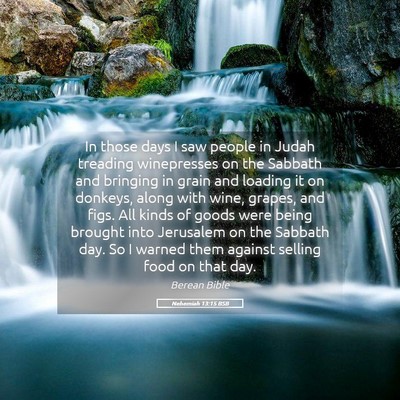 Picture 05 - Nehemiah 13:15 BSB - In those days I saw people in Judah treading - Bible Verse Picture