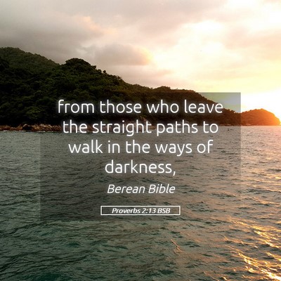 Picture 05 - Proverbs 2:13 BSB - from those who leave the straight paths to walk - Bible Verse Picture
