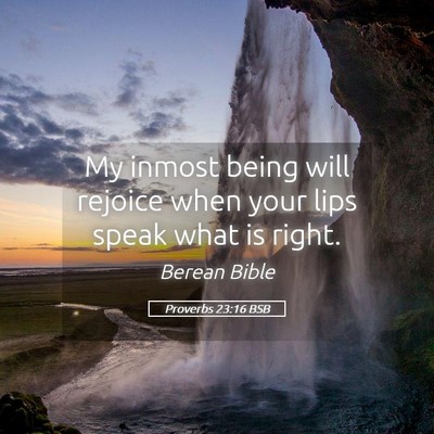 Picture 05 - Proverbs 23:16 BSB - My inmost being will rejoice when your lips speak - Bible Verse Picture