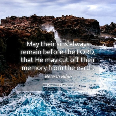 Picture 05 - Psalm 109:15 BSB - May their sins always remain before the LORD, - Bible Verse Picture
