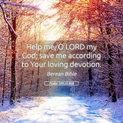 Picture 05 - Psalm 109:26 BSB - Help me, O LORD my God; save me according to Your - Bible Verse Picture