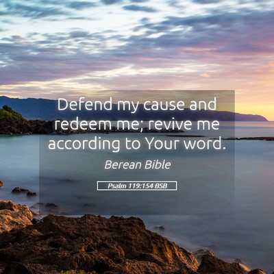 Picture 05 - Psalm 119:154 BSB - Defend my cause and redeem me; revive me - Bible Verse Picture