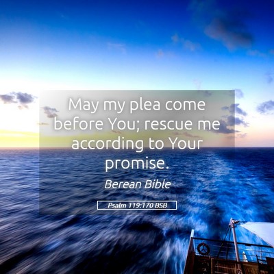Picture 05 - Psalm 119:170 BSB - May my plea come before You; rescue me according - Bible Verse Picture
