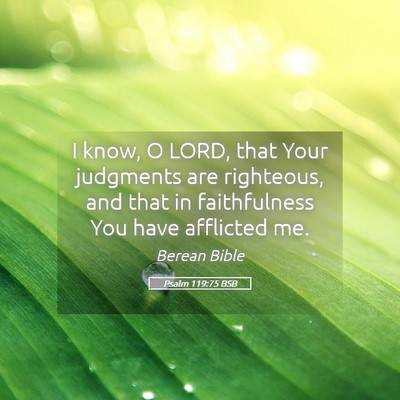 Picture 05 - Psalm 119:75 BSB - I know, O LORD, that Your judgments are - Bible Verse Picture