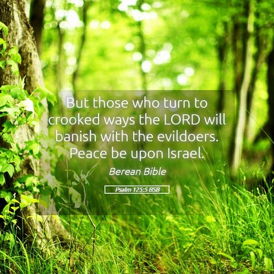 Picture 05 - Psalm 125:5 BSB - But those who turn to crooked ways the LORD will - Bible Verse Picture